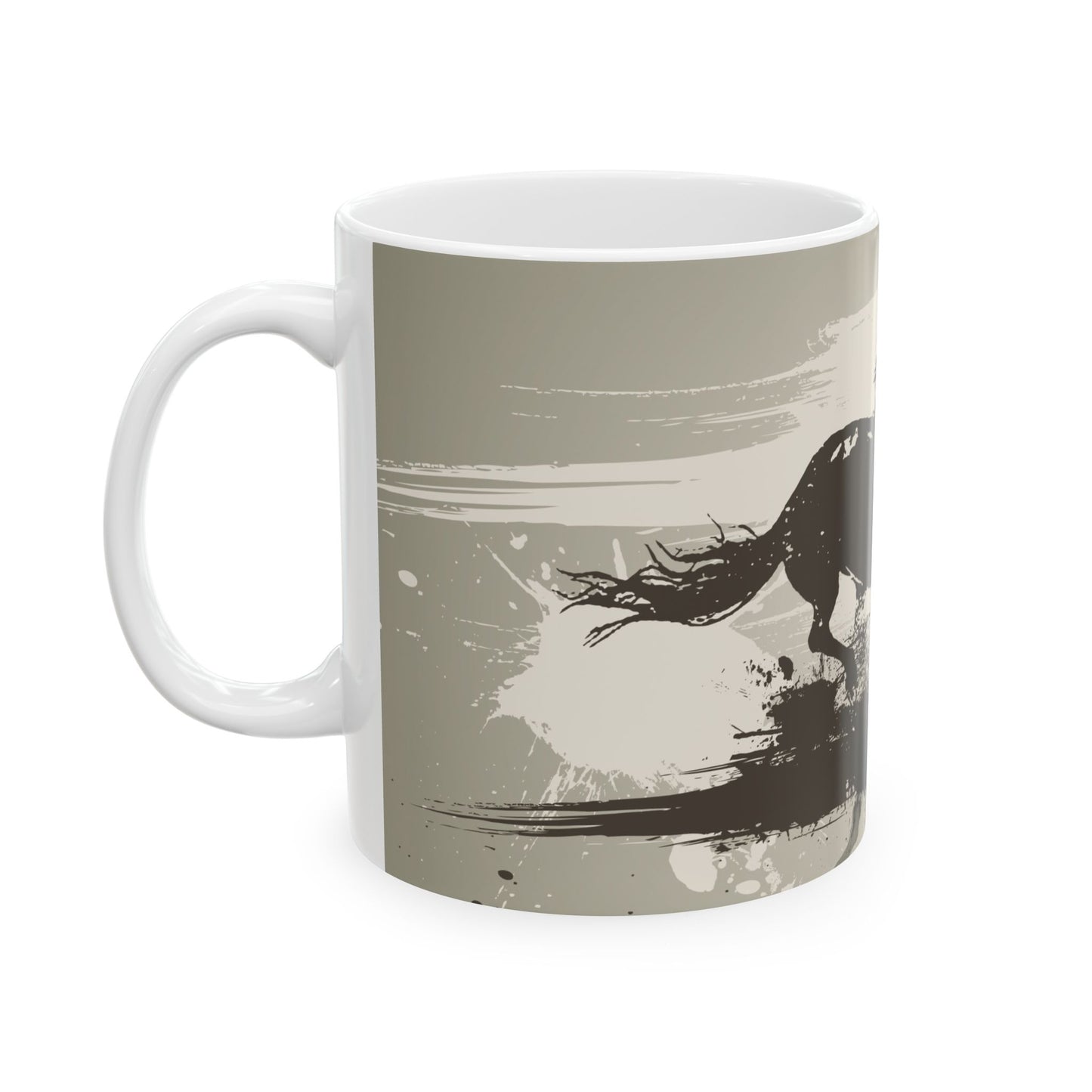 Galloping Horse Ceramic Mug | Equestrian Gift | Horse Lover's Coffee Cup | Unique Animal Mug | Farmhouse Decor | 11oz & 15oz
