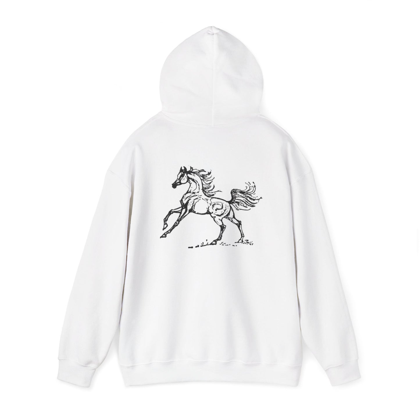 Equestrian Art Hoodie, Cozy Horse Sweatshirt for Animal Lovers, Perfect Gift for Riders, Farm Life Apparel, Casual Wear