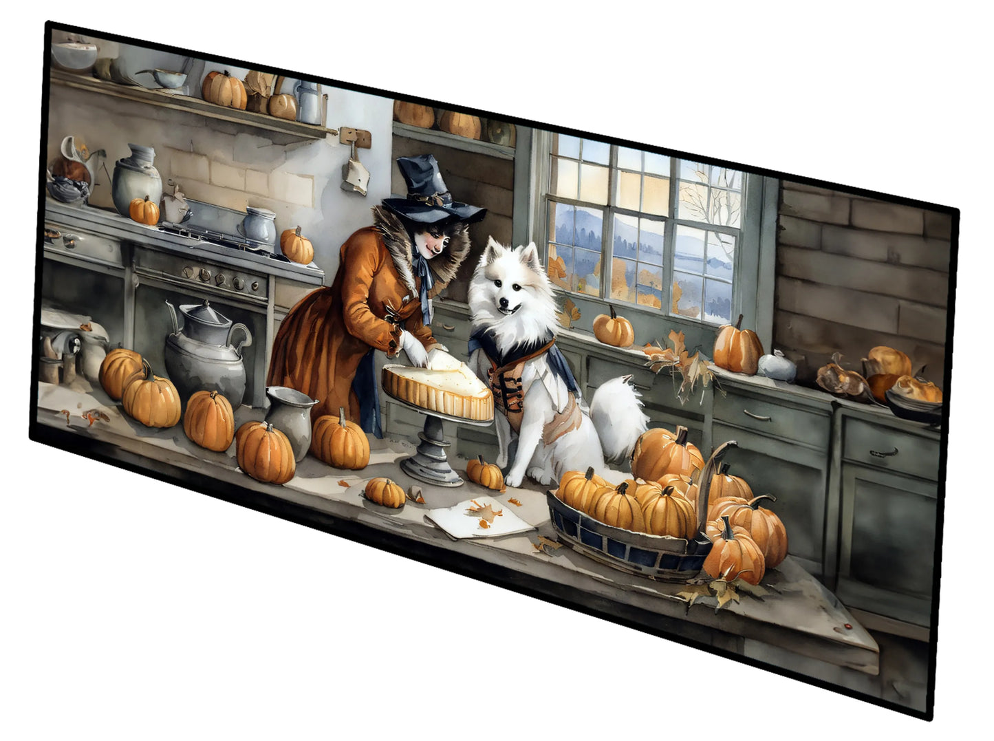 Fall Kitchen Pumpkin Pie Runner Mat 28x58 - Size: 28HX58W | Pack Of: 1 | Collection name: Fall kitchen pumpkin pie