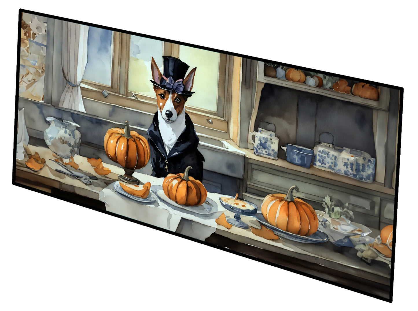 Fall Kitchen Pumpkin Pie Runner Mat 28x58 - Size: 28HX58W | Pack Of: 1 | Collection name: Fall kitchen pumpkin pie