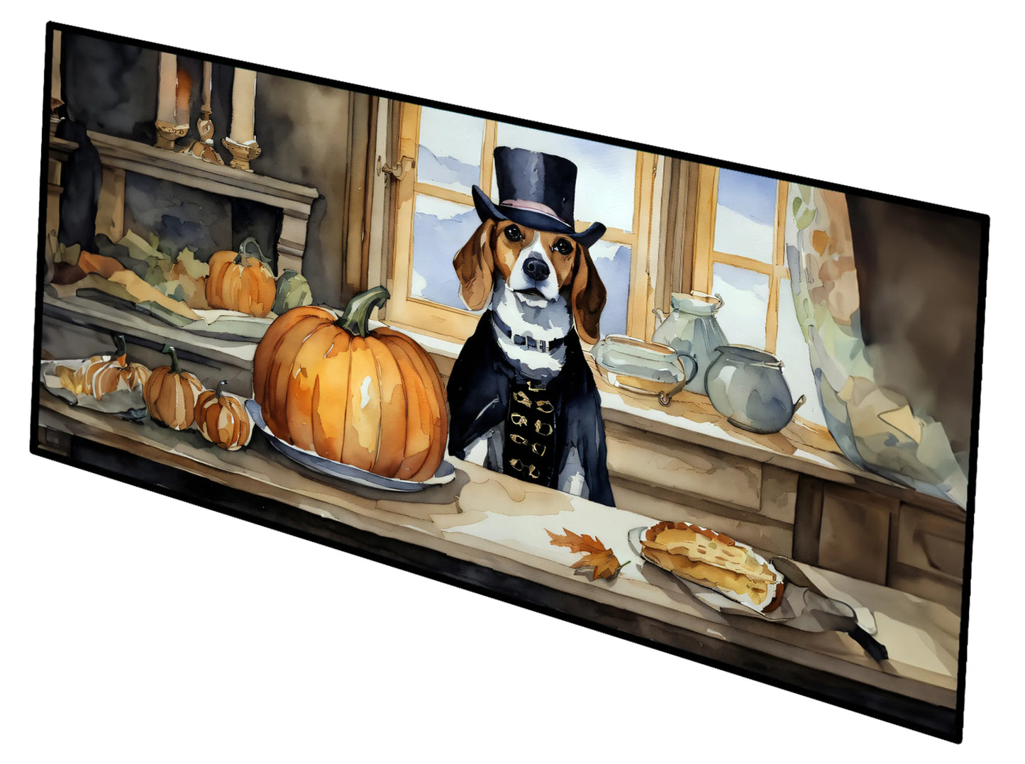 Fall Kitchen Pumpkin Pie Runner Mat 28x58 - Size: 28HX58W | Pack Of: 1 | Collection name: Fall kitchen pumpkin pie