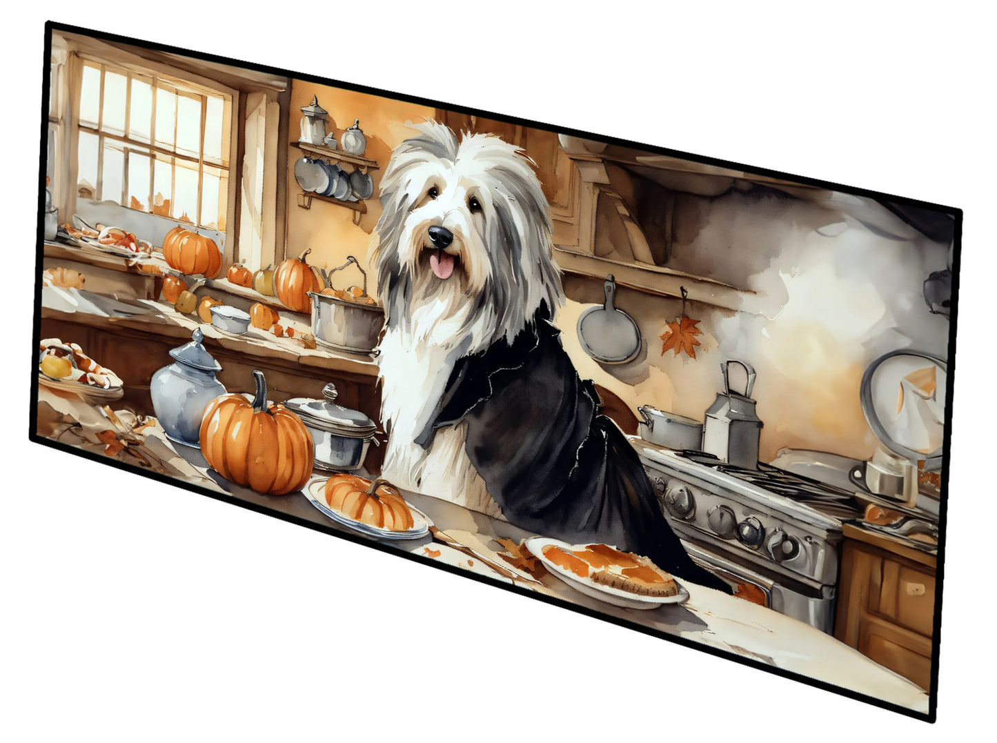 Fall Kitchen Pumpkin Pie Runner Mat 28x58 - Size: 28HX58W | Pack Of: 1 | Collection name: Fall kitchen pumpkin pie