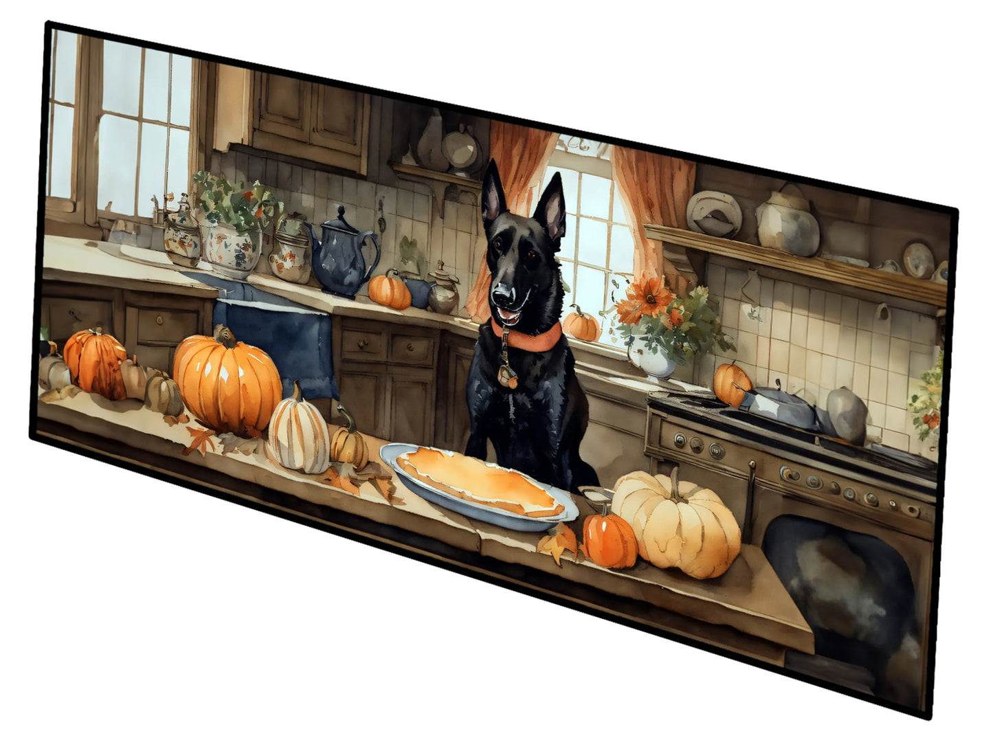 Fall Kitchen Pumpkin Pie Runner Mat 28x58 - Size: 28HX58W | Pack Of: 1 | Collection name: Fall kitchen pumpkin pie