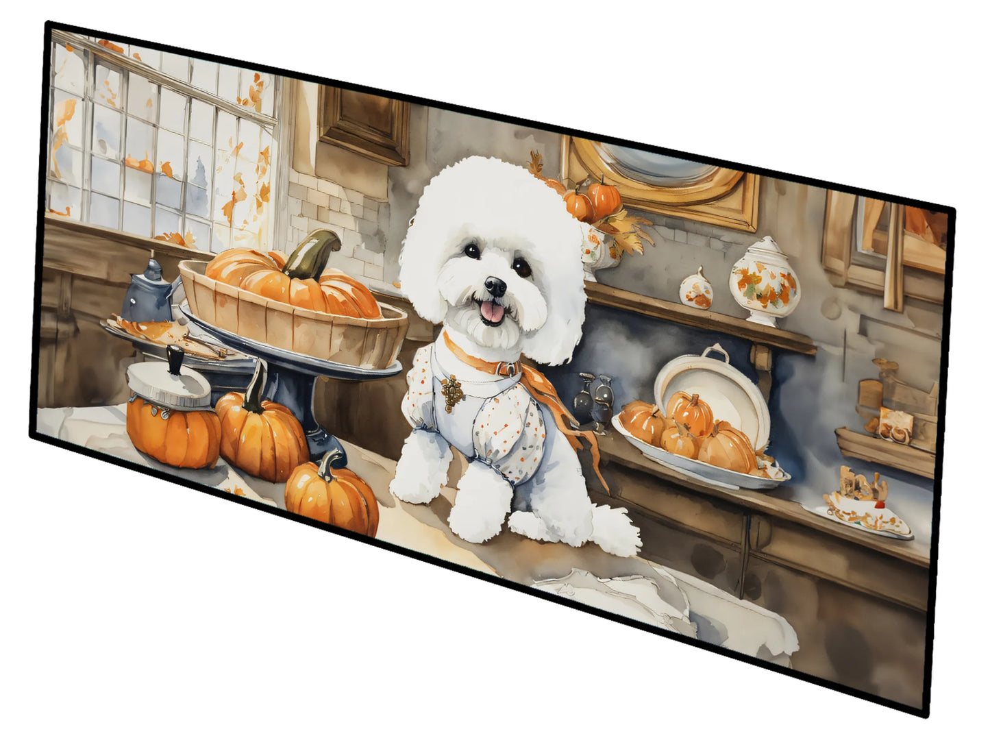 Fall Kitchen Pumpkin Pie Runner Mat 28x58 - Size: 28HX58W | Pack Of: 1 | Collection name: Fall kitchen pumpkin pie