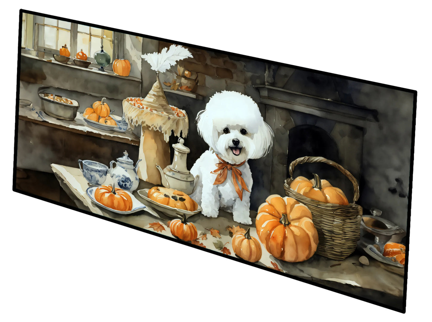 Fall Kitchen Pumpkin Pie Runner Mat 28x58 - Size: 28HX58W | Pack Of: 1 | Collection name: Fall kitchen pumpkin pie