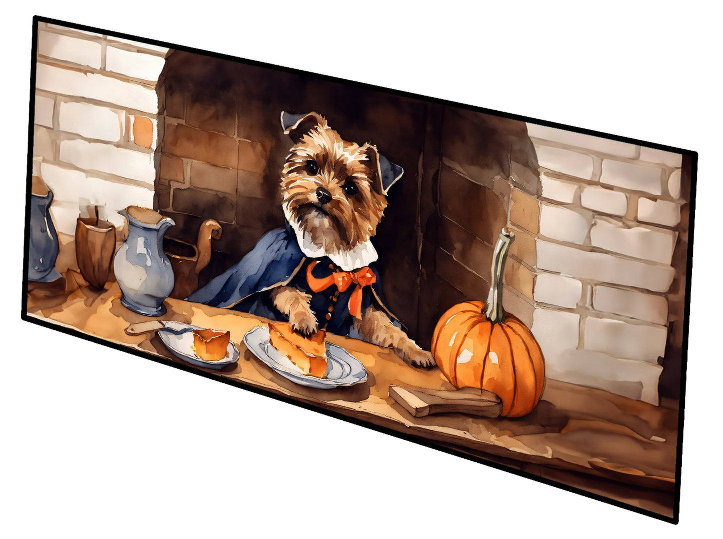 Fall Kitchen Pumpkin Pie Runner Mat 28x58 - Size: 28HX58W | Pack Of: 1 | Collection name: Fall kitchen pumpkin pie