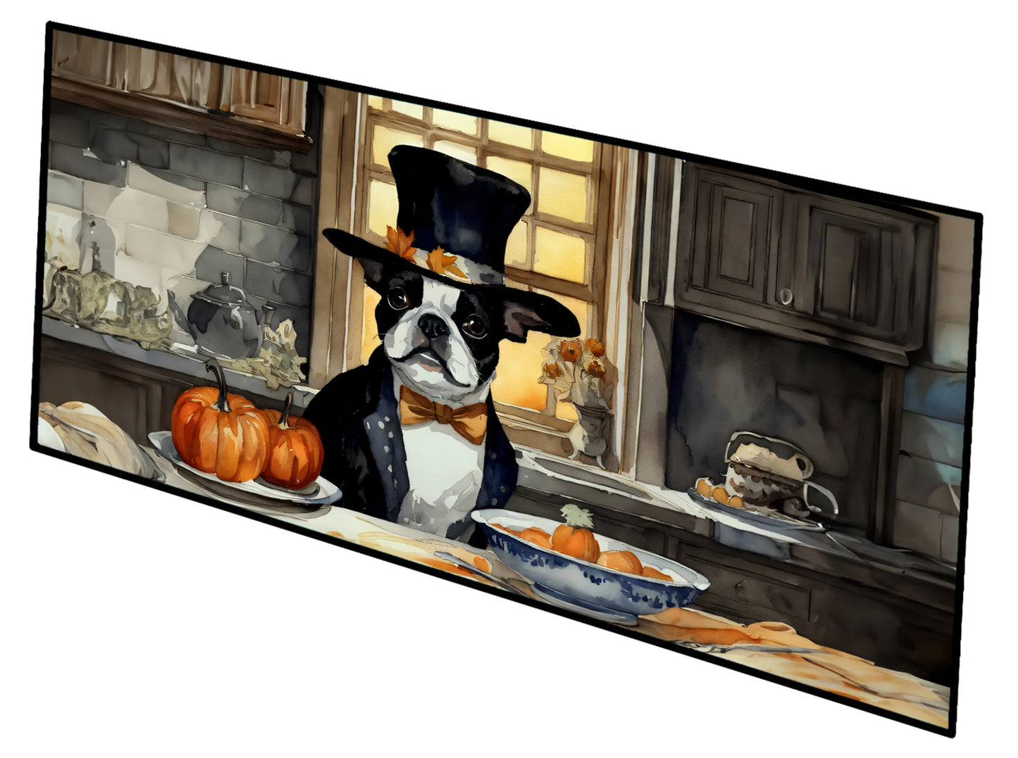 Fall Kitchen Pumpkin Pie Runner Mat 28x58 - Size: 28HX58W | Pack Of: 1 | Collection name: Fall kitchen pumpkin pie