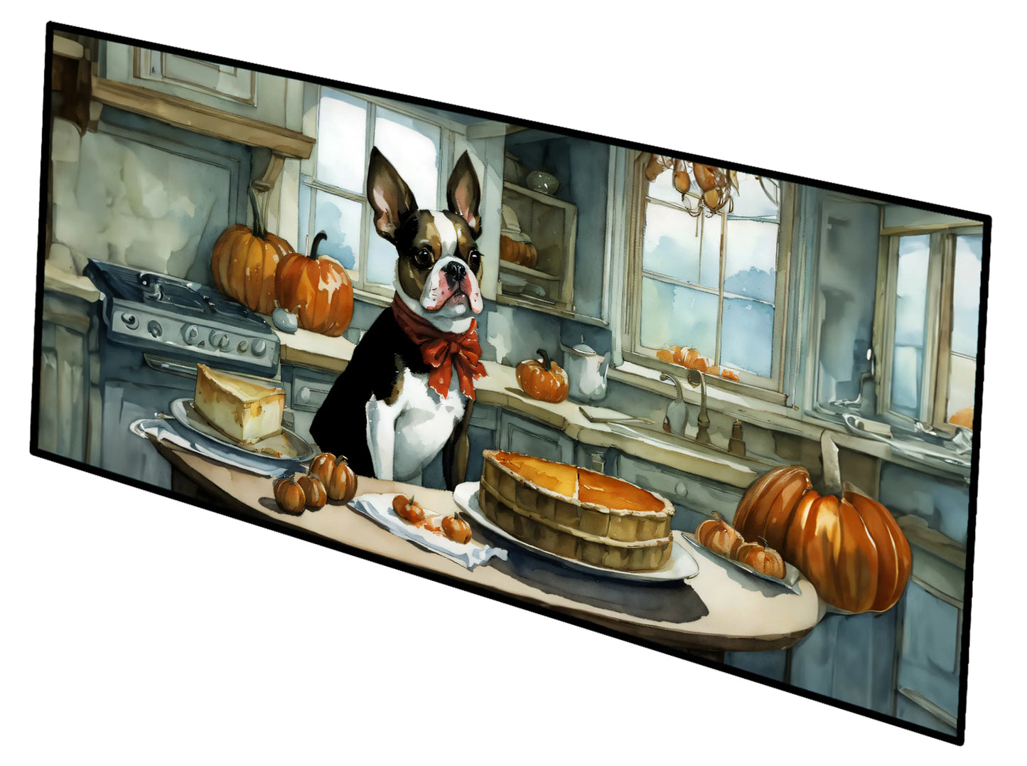 Fall Kitchen Pumpkin Pie Runner Mat 28x58 - Size: 28HX58W | Pack Of: 1 | Collection name: Fall kitchen pumpkin pie