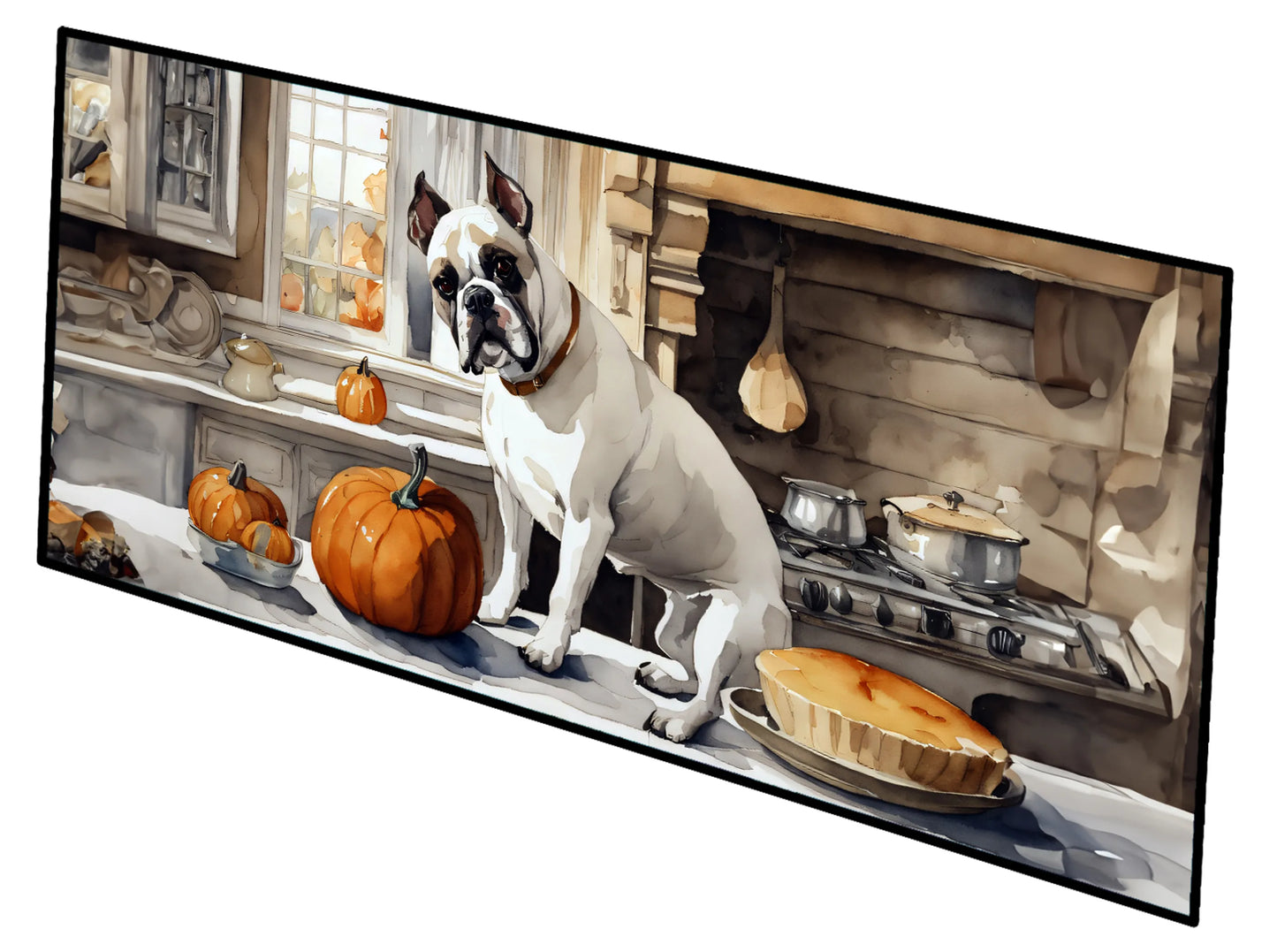 Fall Kitchen Pumpkin Pie Runner Mat 28x58 - Size: 28HX58W | Pack Of: 1 | Collection name: Fall kitchen pumpkin pie