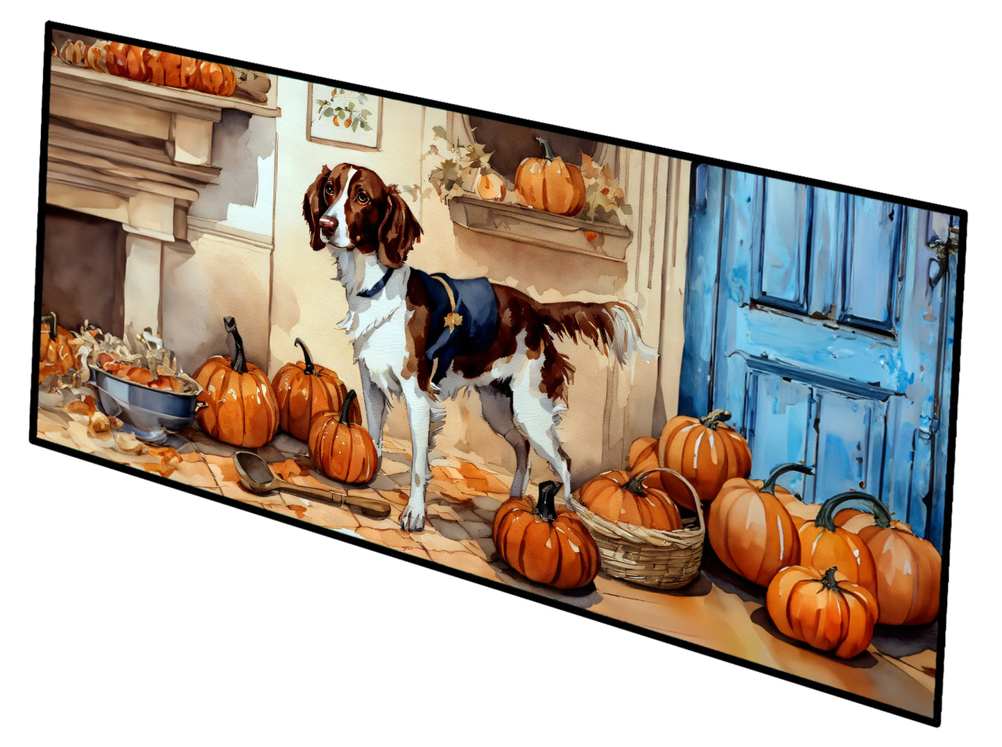 Fall Kitchen Pumpkin Pie Runner Mat 28x58 - Size: 28HX58W | Pack Of: 1 | Collection name: Fall kitchen pumpkin pie