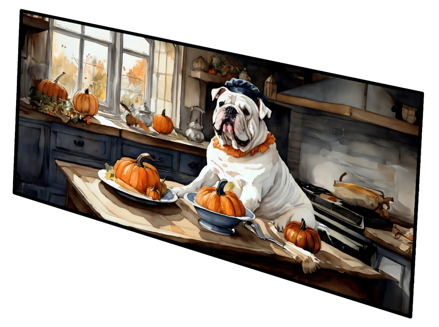 Fall Kitchen Pumpkin Pie Runner Mat 28x58 - Size: 28HX58W | Pack Of: 1 | Collection name: Fall kitchen pumpkin pie