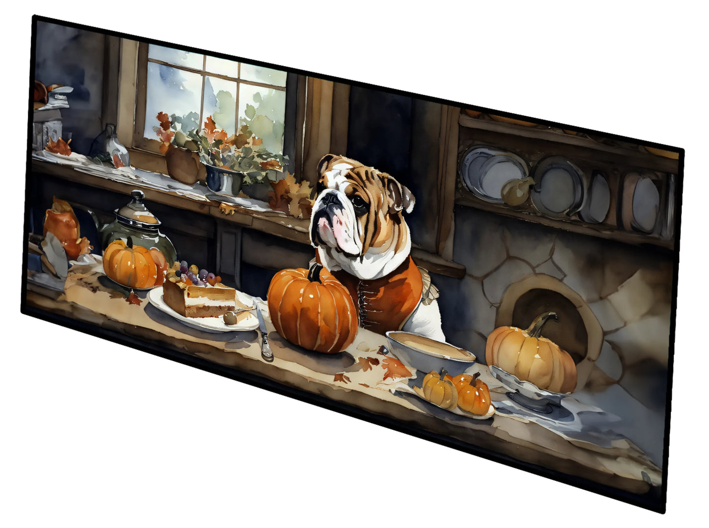 Fall Kitchen Pumpkin Pie Runner Mat 28x58 - Size: 28HX58W | Pack Of: 1 | Collection name: Fall kitchen pumpkin pie