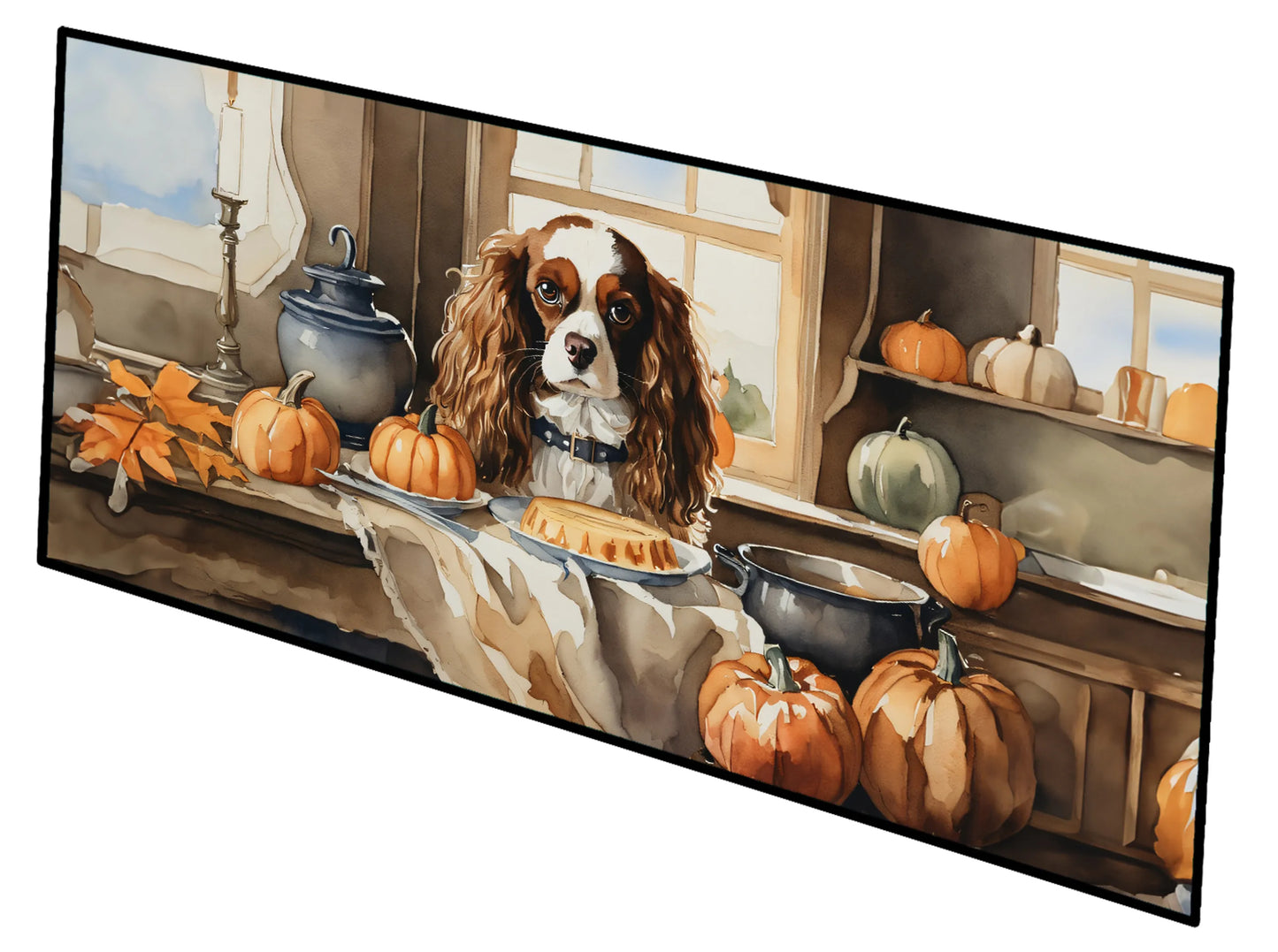 Fall Kitchen Pumpkin Pie Runner Mat 28x58 - Size: 28HX58W | Pack Of: 1 | Collection name: Fall kitchen pumpkin pie