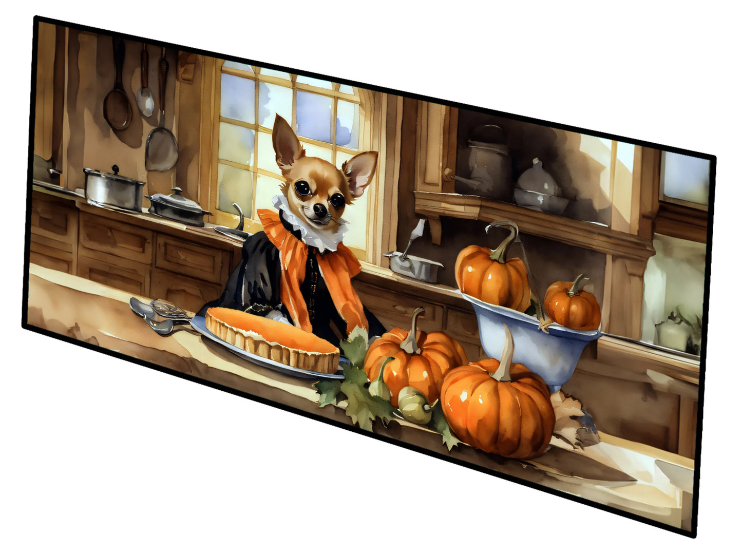 Fall Kitchen Pumpkin Pie Runner Mat 28x58 - Size: 28HX58W | Pack Of: 1 | Collection name: Fall kitchen pumpkin pie