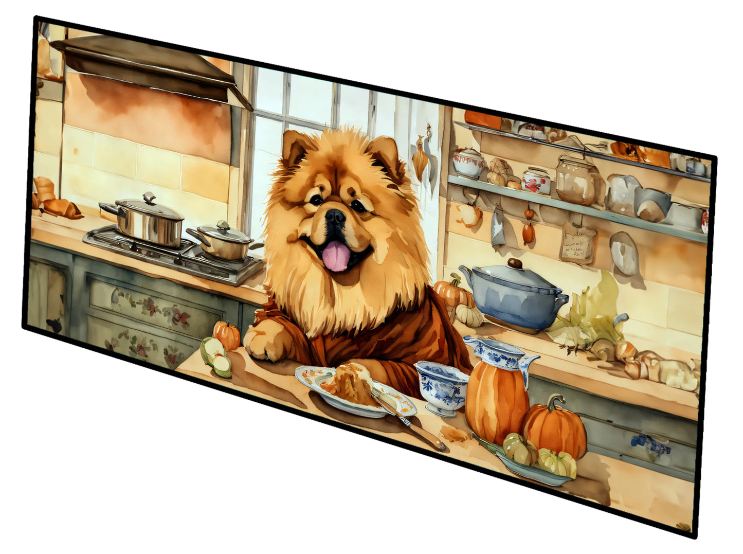 Fall Kitchen Pumpkin Pie Runner Mat 28x58 - Size: 28HX58W | Pack Of: 1 | Collection name: Fall kitchen pumpkin pie