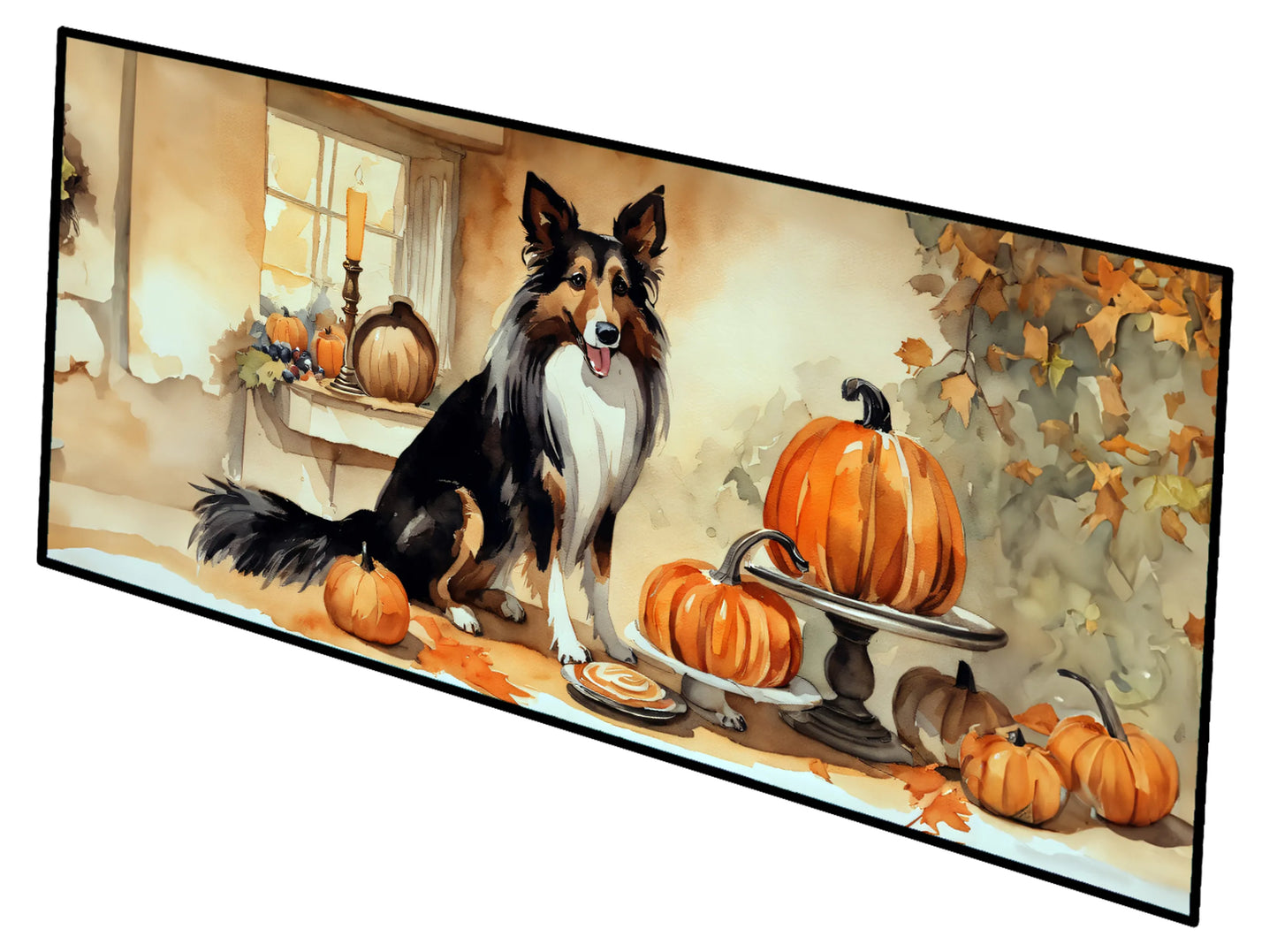 Fall Kitchen Pumpkin Pie Runner Mat 28x58 - Size: 28HX58W | Pack Of: 1 | Collection name: Fall kitchen pumpkin pie