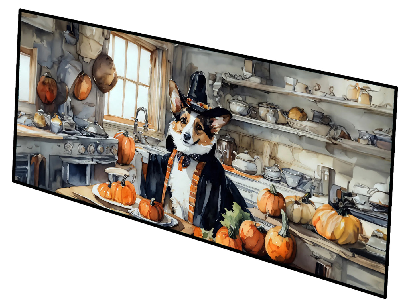Fall Kitchen Pumpkin Pie Runner Mat 28x58 - Size: 28HX58W | Pack Of: 1 | Collection name: Fall kitchen pumpkin pie