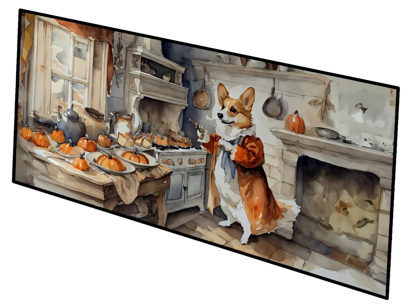 Fall Kitchen Pumpkin Pie Runner Mat 28x58 - Size: 28HX58W | Pack Of: 1 | Collection name: Fall kitchen pumpkin pie