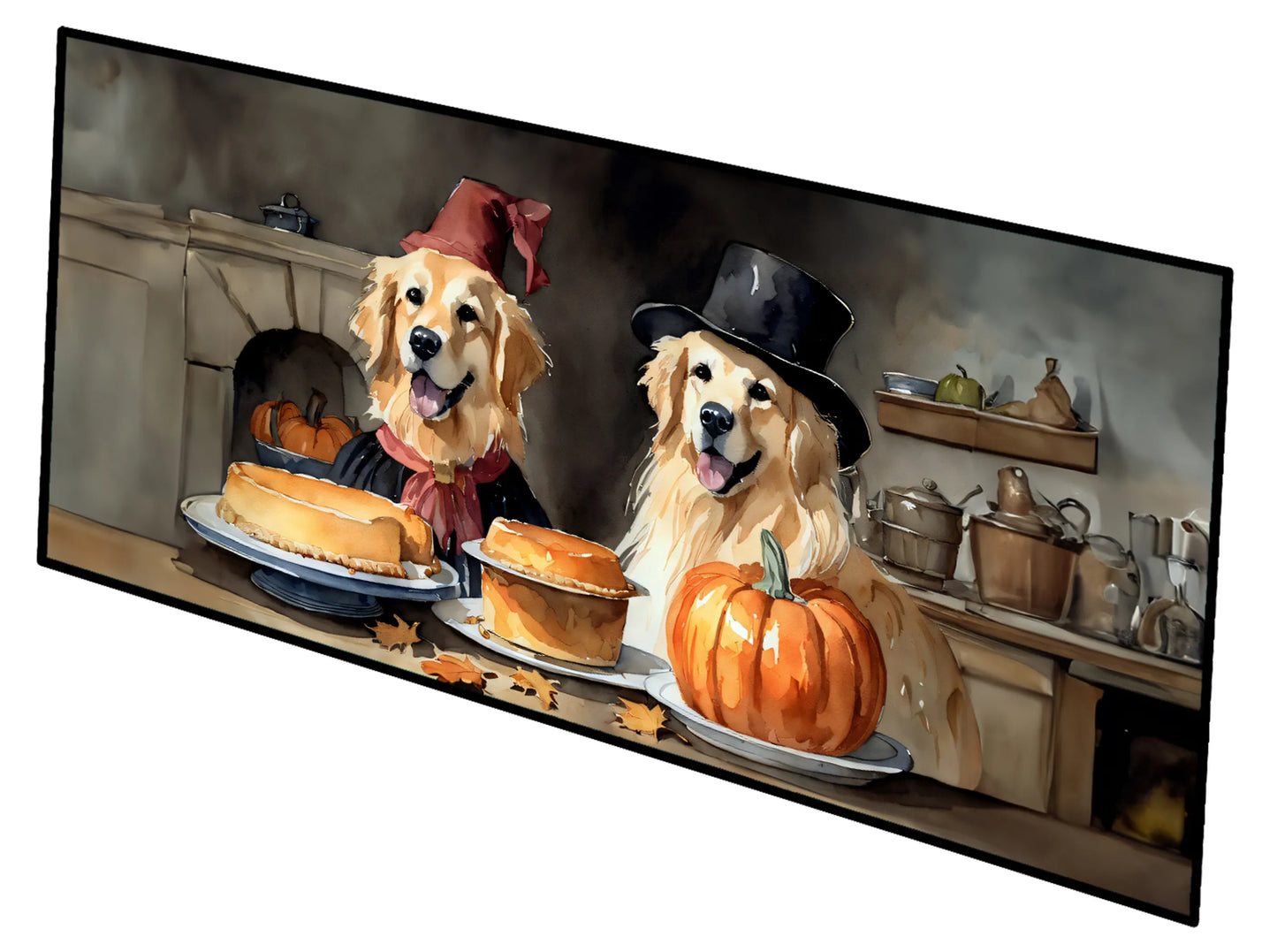Fall Kitchen Pumpkin Pie Runner Mat 28x58 - Size: 28HX58W | Pack Of: 1 | Collection name: Fall kitchen pumpkin pie
