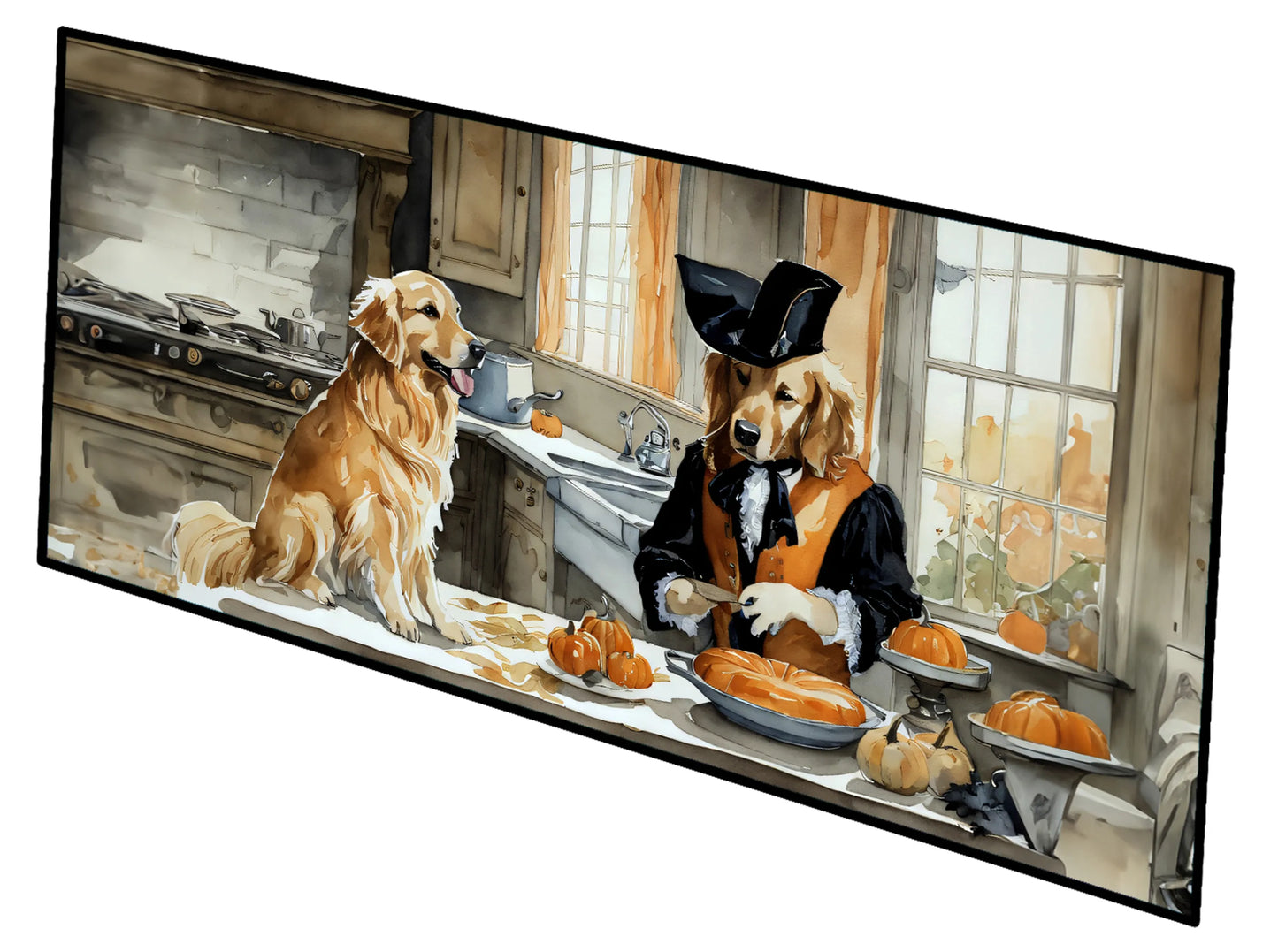 Fall Kitchen Pumpkin Pie Runner Mat 28x58 - Size: 28HX58W | Pack Of: 1 | Collection name: Fall kitchen pumpkin pie