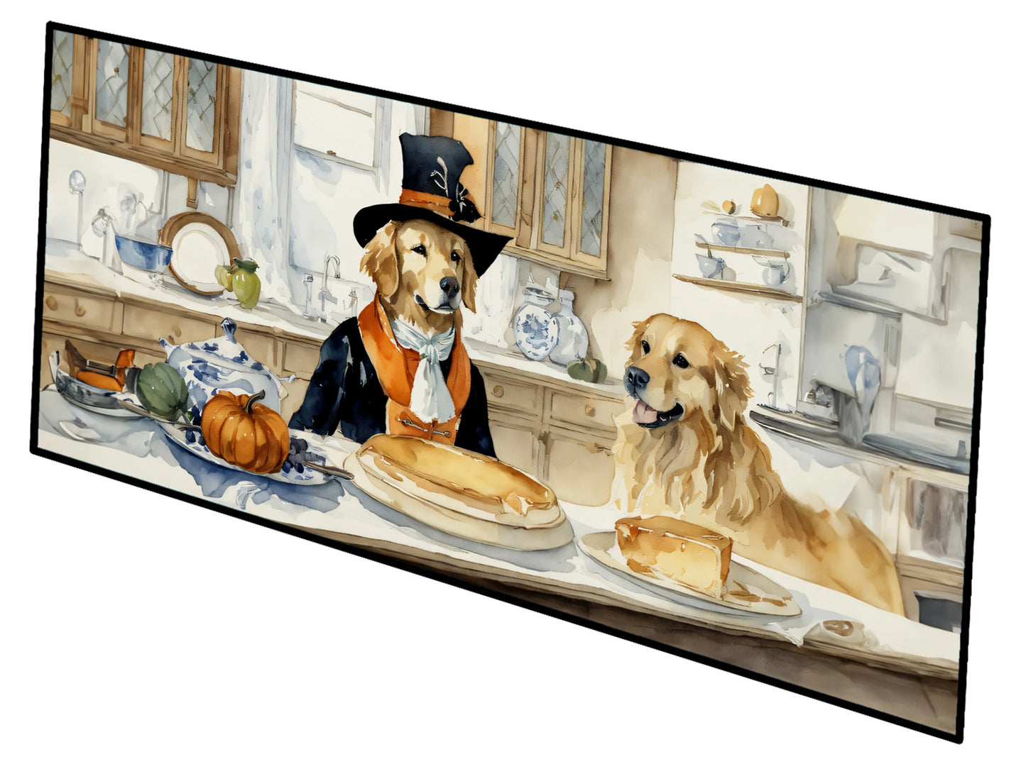 Fall Kitchen Pumpkin Pie Runner Mat 28x58 - Size: 28HX58W | Pack Of: 1 | Collection name: Fall kitchen pumpkin pie