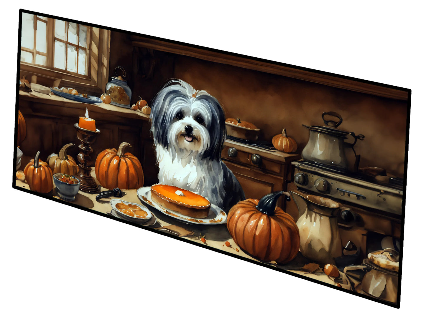 Fall Kitchen Pumpkin Pie Runner Mat 28x58 - Size: 28HX58W | Pack Of: 1 | Collection name: Fall kitchen pumpkin pie