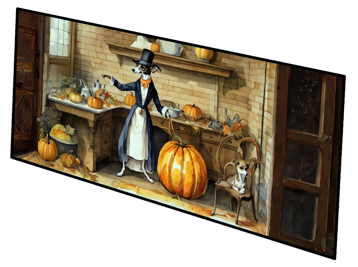 Fall Kitchen Pumpkin Pie Runner Mat 28x58 - Size: 28HX58W | Pack Of: 1 | Collection name: Fall kitchen pumpkin pie