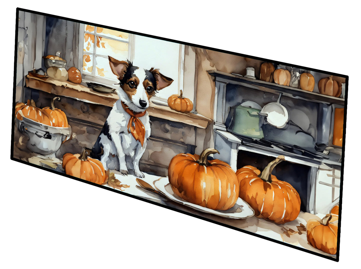 Fall Kitchen Pumpkin Pie Runner Mat 28x58 - Size: 28HX58W | Pack Of: 1 | Collection name: Fall kitchen pumpkin pie