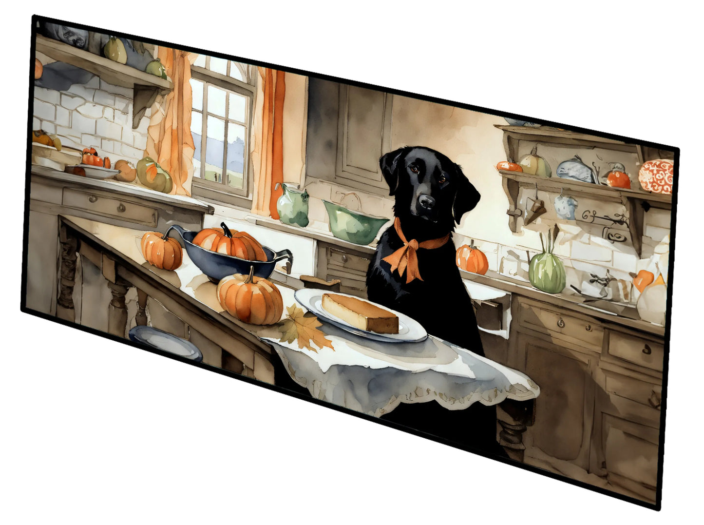 Fall Kitchen Pumpkin Pie Runner Mat 28x58 - Size: 28HX58W | Pack Of: 1 | Collection name: Fall kitchen pumpkin pie