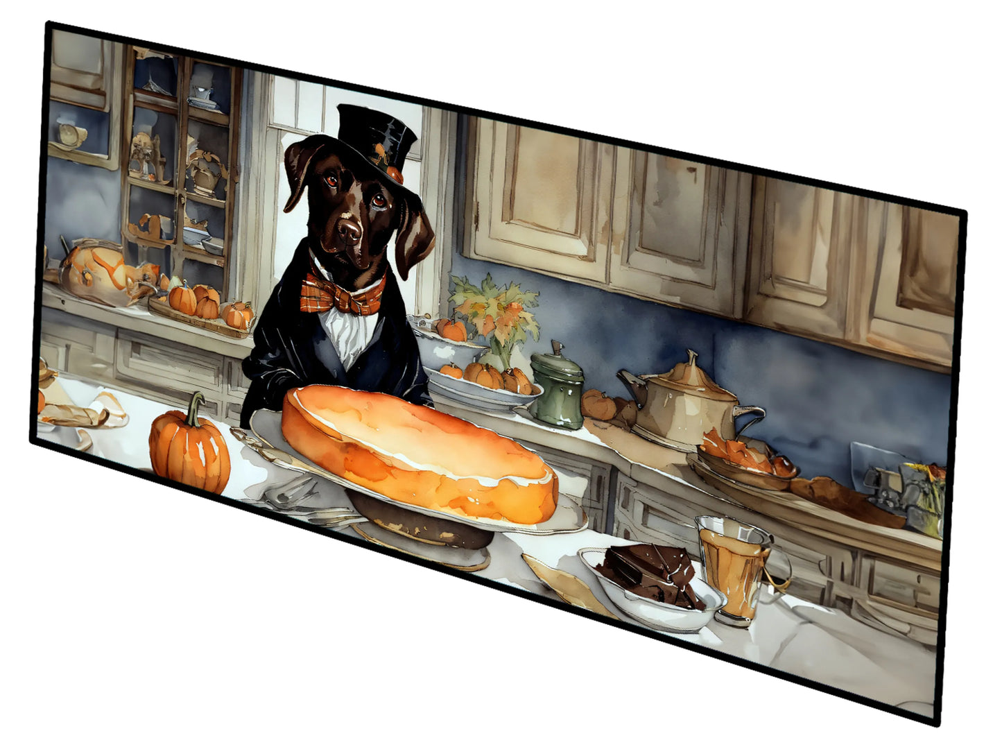 Fall Kitchen Pumpkin Pie Runner Mat 28x58 - Size: 28HX58W | Pack Of: 1 | Collection name: Fall kitchen pumpkin pie