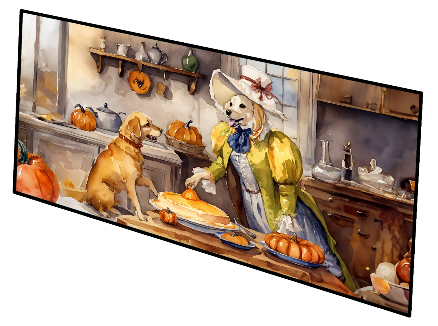 Fall Kitchen Pumpkin Pie Runner Mat 28x58 - Size: 28HX58W | Pack Of: 1 | Collection name: Fall kitchen pumpkin pie