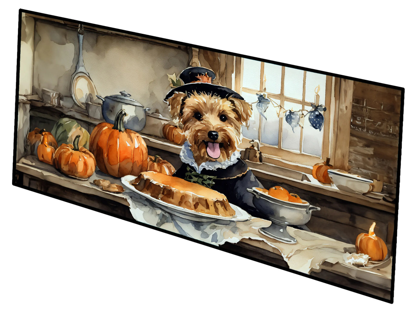 Fall Kitchen Pumpkin Pie Runner Mat 28x58 - Size: 28HX58W | Pack Of: 1 | Collection name: Fall kitchen pumpkin pie