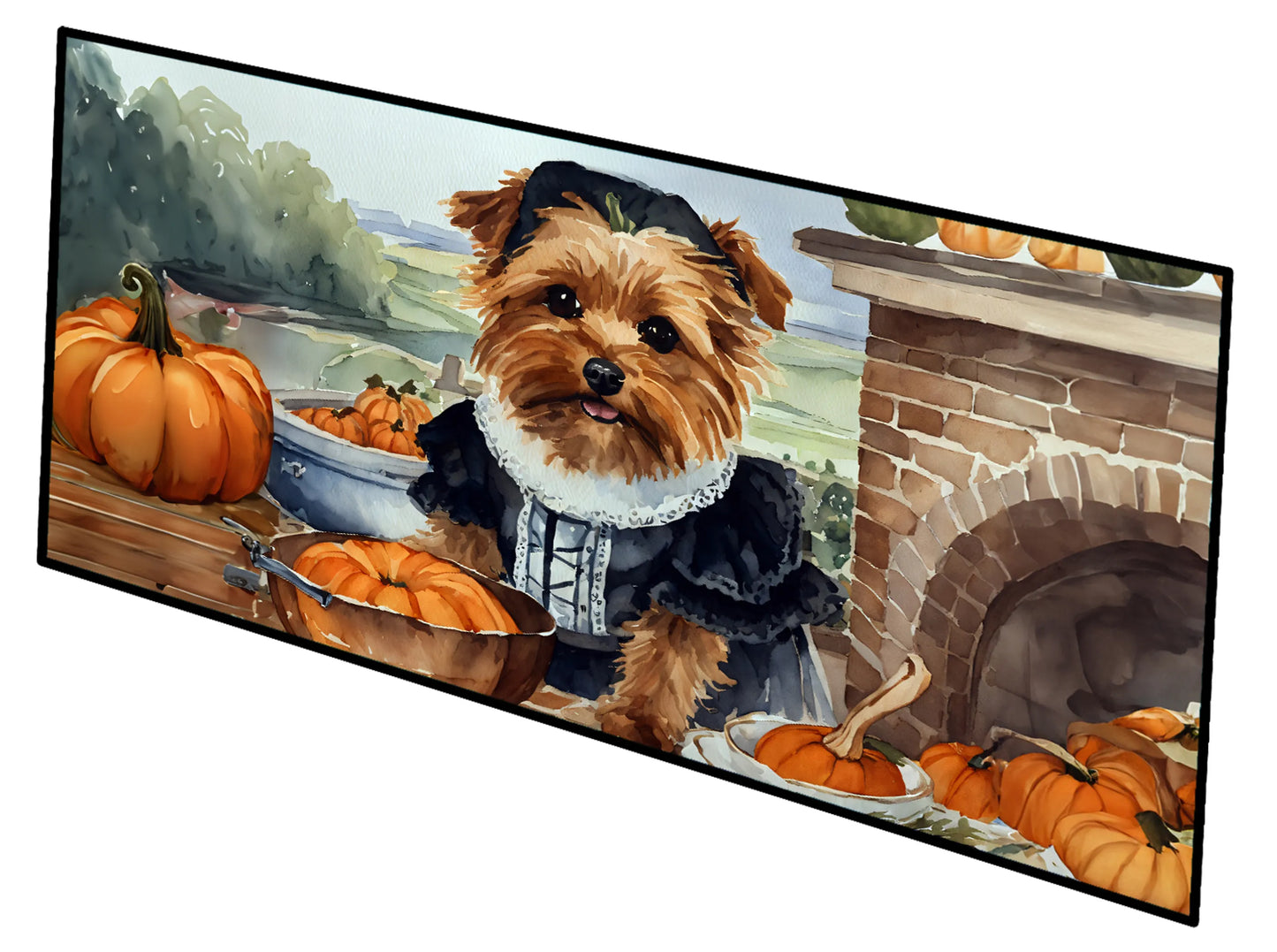 Fall Kitchen Pumpkin Pie Runner Mat 28x58 - Size: 28HX58W | Pack Of: 1 | Collection name: Fall kitchen pumpkin pie