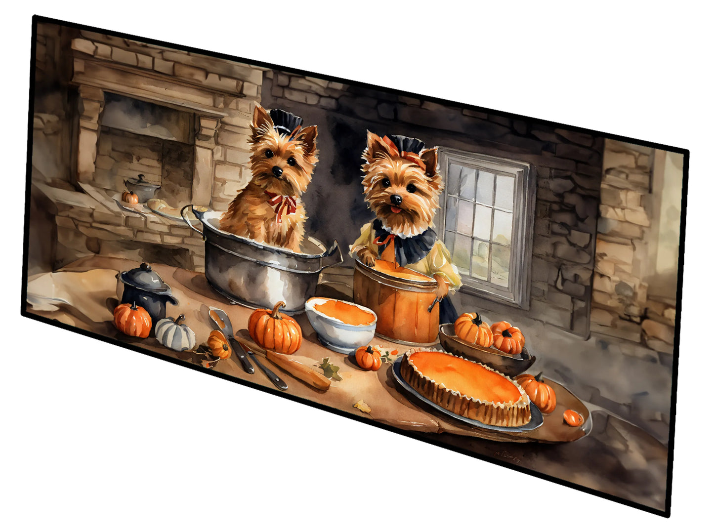 Fall Kitchen Pumpkin Pie Runner Mat 28x58 - Size: 28HX58W | Pack Of: 1 | Collection name: Fall kitchen pumpkin pie