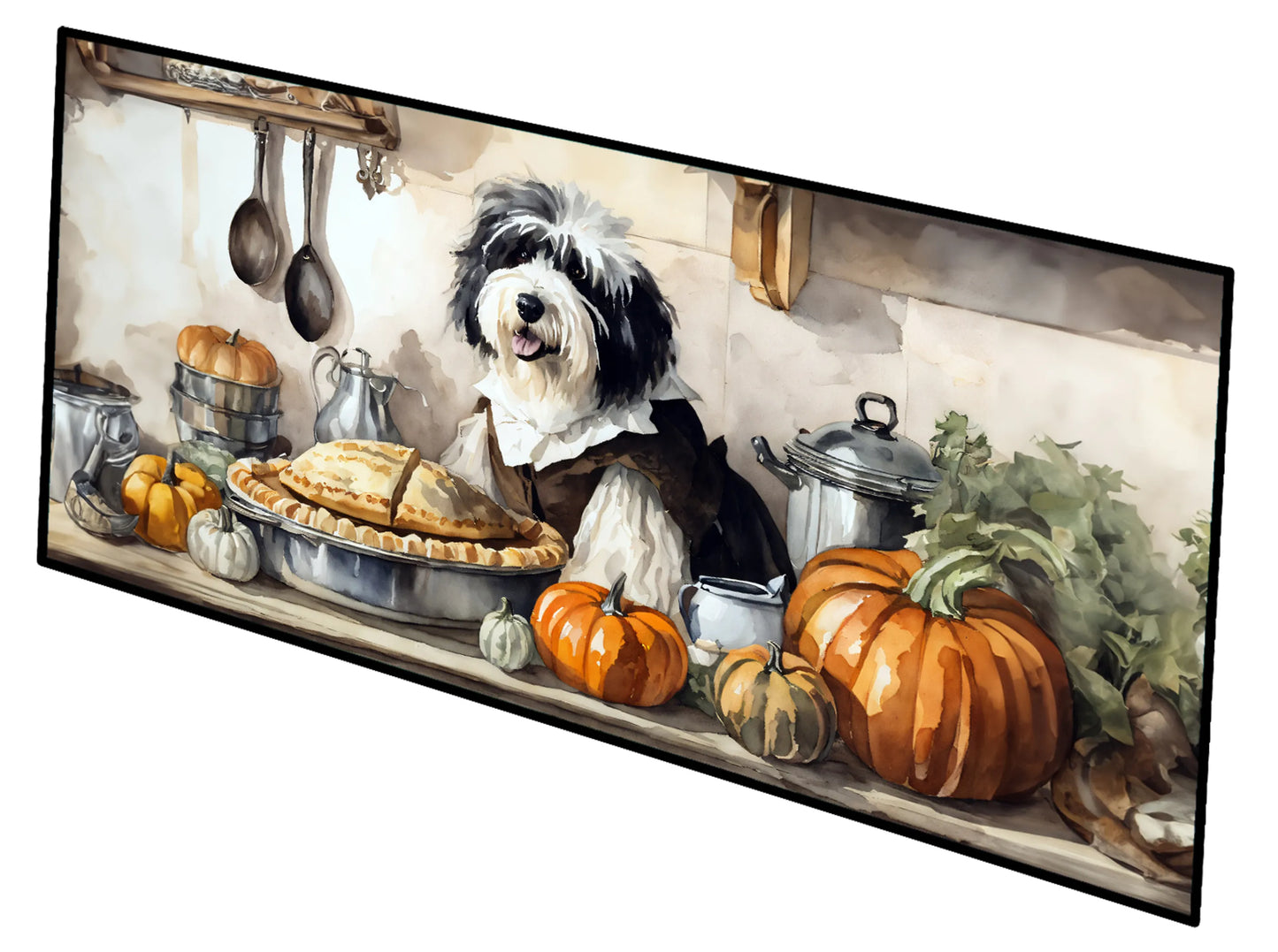Fall Kitchen Pumpkin Pie Runner Mat 28x58 - Size: 28HX58W | Pack Of: 1 | Collection name: Fall kitchen pumpkin pie