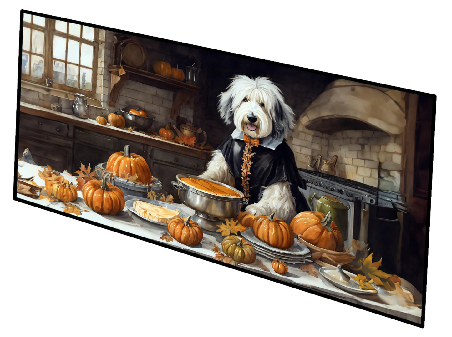 Fall Kitchen Pumpkin Pie Runner Mat 28x58 - Size: 28HX58W | Pack Of: 1 | Collection name: Fall kitchen pumpkin pie