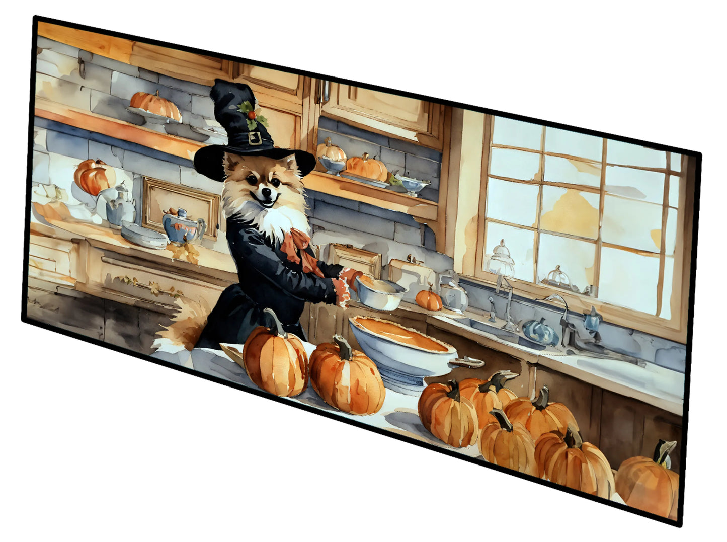 Fall Kitchen Pumpkin Pie Runner Mat 28x58 - Size: 28HX58W | Pack Of: 1 | Collection name: Fall kitchen pumpkin pie