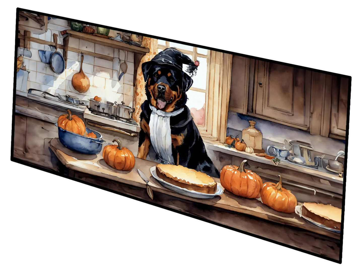 Fall Kitchen Pumpkin Pie Runner Mat 28x58 - Size: 28HX58W | Pack Of: 1 | Collection name: Fall kitchen pumpkin pie
