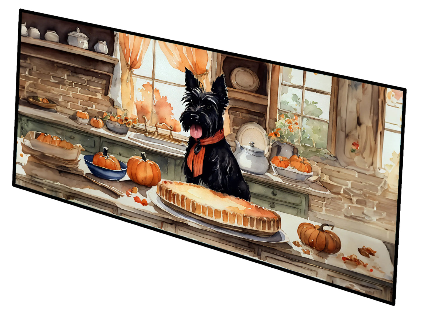 Fall Kitchen Pumpkin Pie Runner Mat 28x58 - Size: 28HX58W | Pack Of: 1 | Collection name: Fall kitchen pumpkin pie