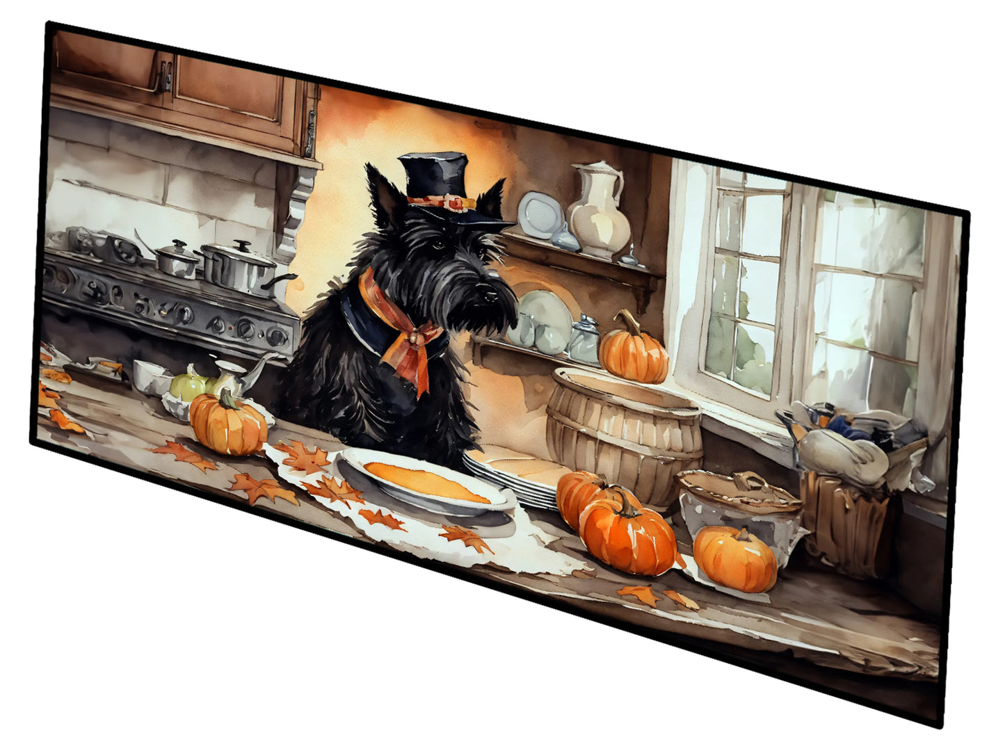 Fall Kitchen Pumpkin Pie Runner Mat 28x58 - Size: 28HX58W | Pack Of: 1 | Collection name: Fall kitchen pumpkin pie