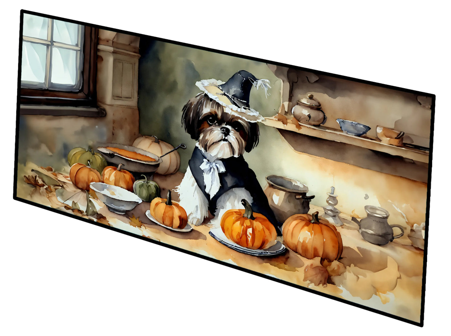 Fall Kitchen Pumpkin Pie Runner Mat 28x58 - Size: 28HX58W | Pack Of: 1 | Collection name: Fall kitchen pumpkin pie