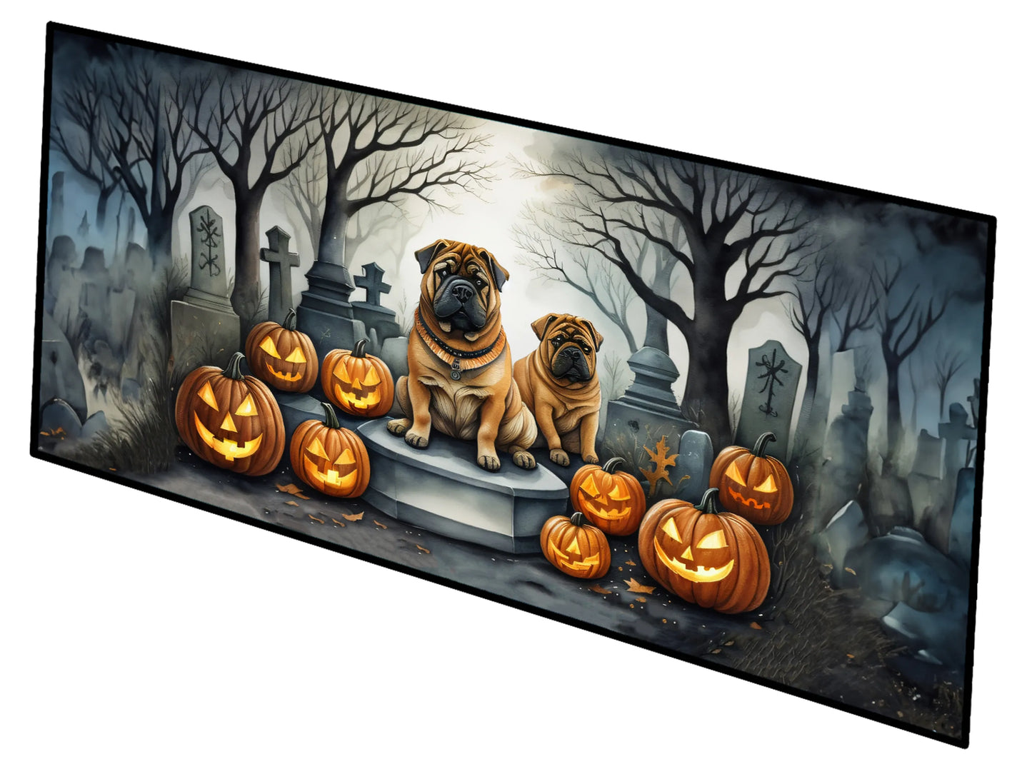 Spooky Halloween Runner Mat 28x58 - Size: 28HX58W | Pack Of: 1 | Collection name: Spooky halloween